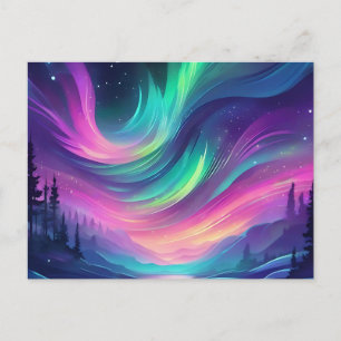 Dreamy Aurora Borealis Vykort