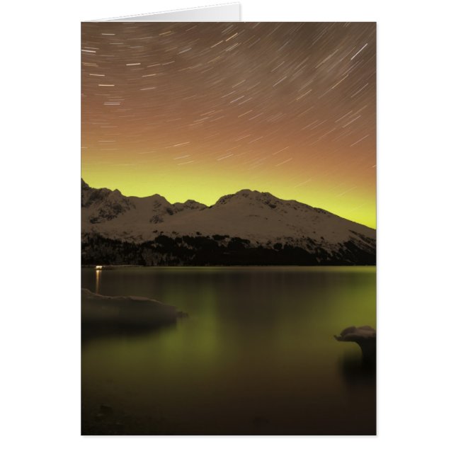 Dreamy Aurora Hälsningskort (Framsidan)