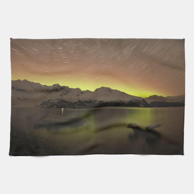 Dreamy Aurora Kökshandduk (Horisontell)