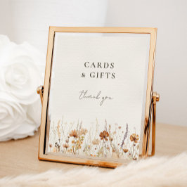 Dreamy Autumn Wildblomskort och presentkort Poster