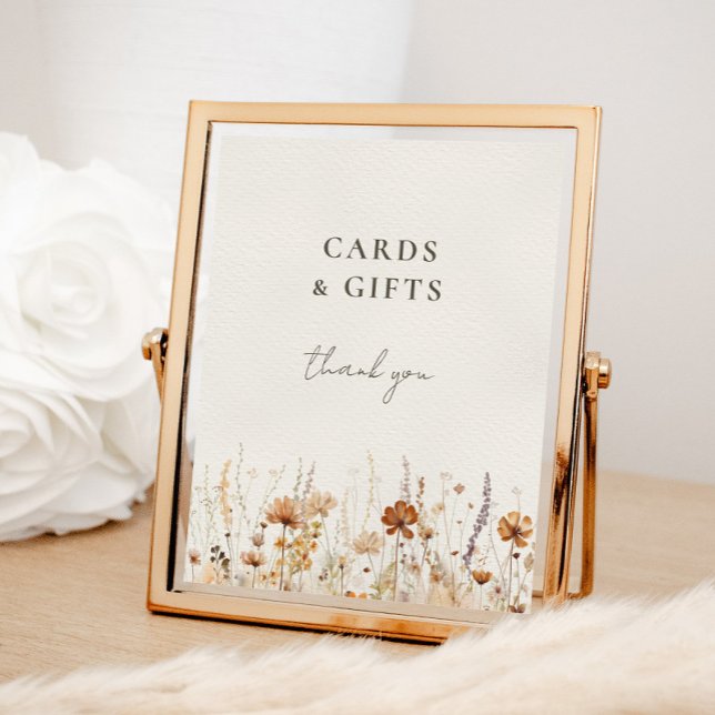 Dreamy Autumn Wildblomskort och presentkort Poster (Skapare uppladdad)