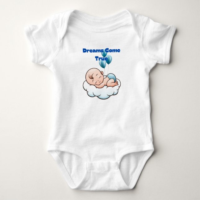 Dreamy Baby Bodydress - Soft Clouds & Sweet Dreams T Shirt (Framsida)
