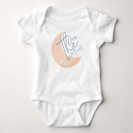 Dreamy Baby över Måne babyskaren T Shirt
