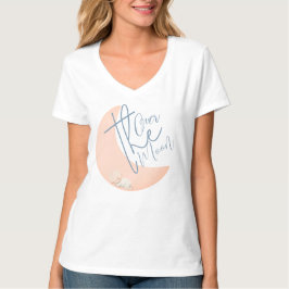 Dreamy Baby över Måne babyskaren T Shirt