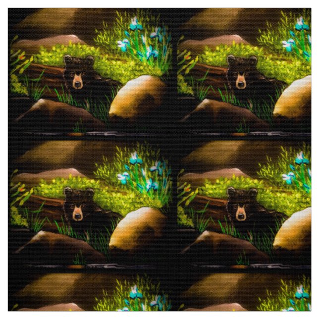 Dreamy Baby Stream Bear Fabric Tyg (Provkarta)