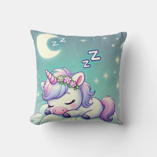 Dreamy Baby Unicorn - Decorative Pillow Kudde