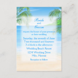 Dreamy Beach Wedding Inbjudningar
