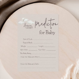 Dreamy Beige Heaven Sent Gender Reveal-förutsägels