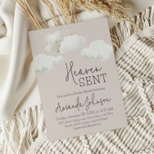 Dreamy Beige Heaven Sent Gender Reveal