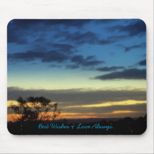 Dreamy Blå himmel Mousepad Musmatta