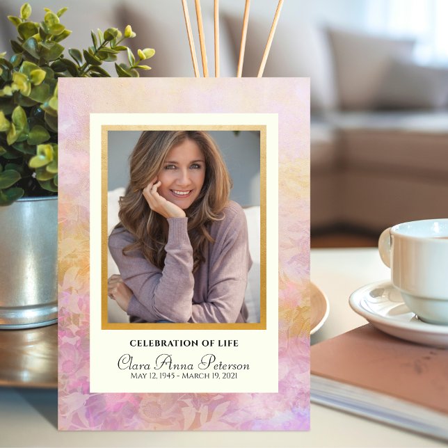 Dreamy Blommigtar Firande of Life Programme Program (Skapare uppladdad)