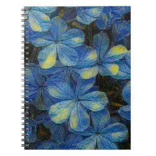Dreamy blommor i Vincent Van Gogh art stil. Arti Anteckningsbok
