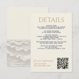 Dreamy Blue Handflatan Träd Bröllop Tilläggskort