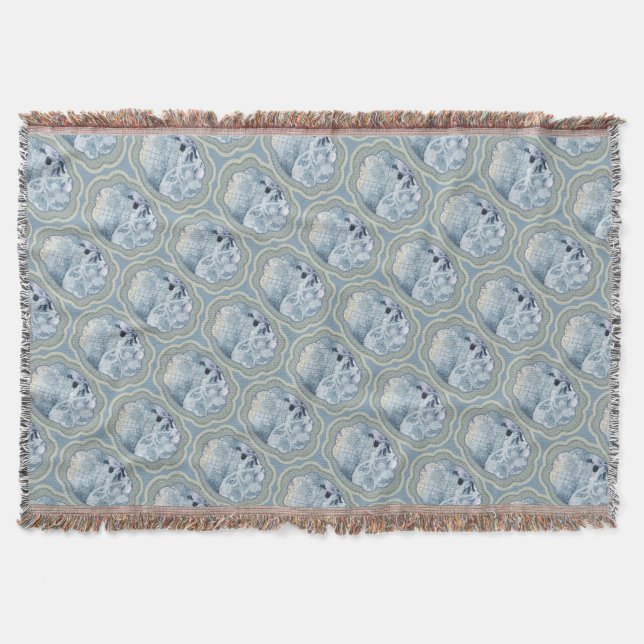 Dreamy Blue Medallion Filt (Framsidan)