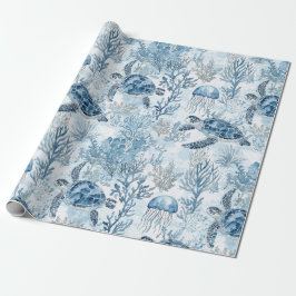 Dreamy Blue under Sea Baby Shower Presentpapper