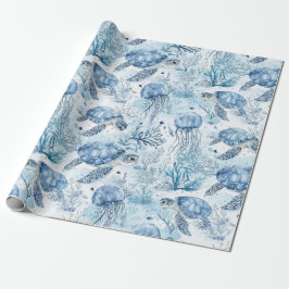 Dreamy Blue under Sea Baby Shower Presentpapper