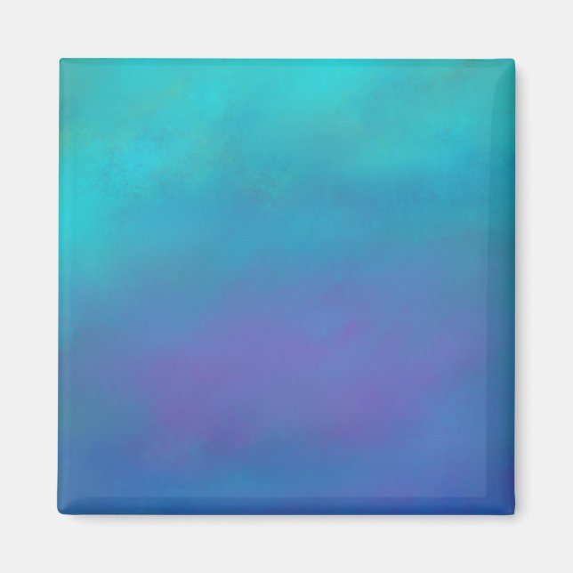 Dreamy Blues Abstract Design Magnet (Framsidan)