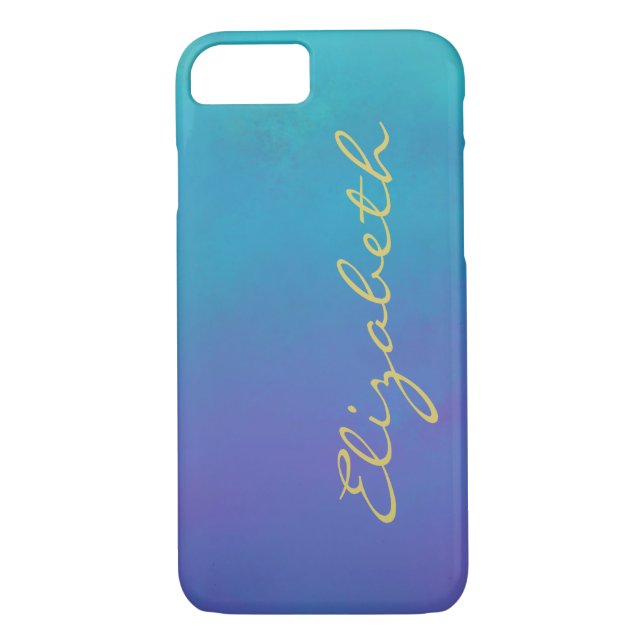 Dreamy Blues Abstract Design Personlig Case-Mate iPhone Skal (Baksida)