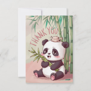Dreamy Boho Panda Tack Kort