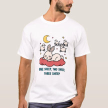 Dreamy Bunny Counting Sheep T-Shirt