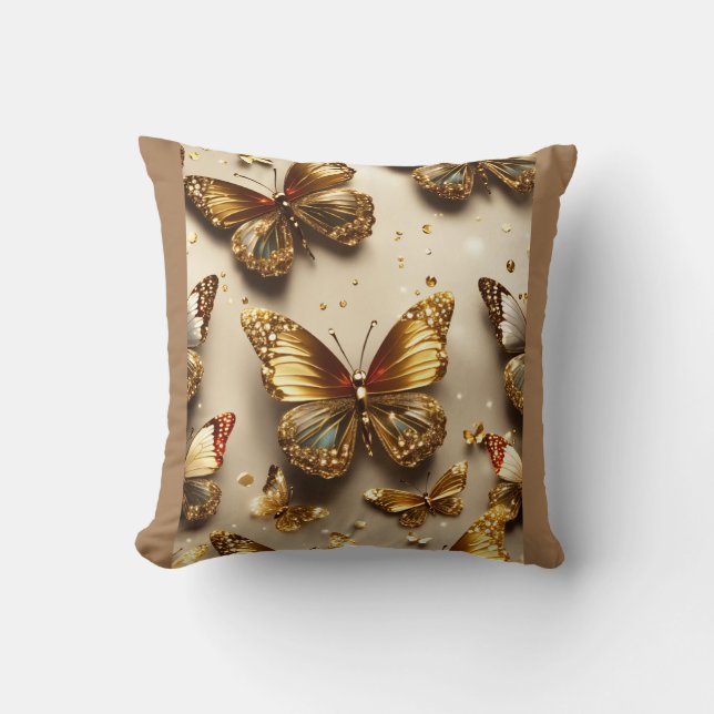 Dreamy Butterflies Dekorativ kudde (Framsida)