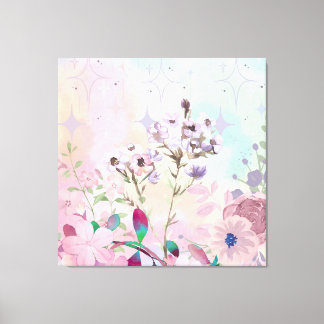 Dreamy Butterfly & Bee Meadow Framed Art Print Canvastryck