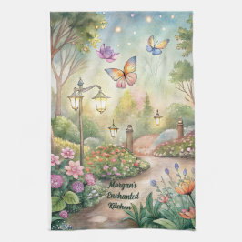 Dreamy Butterfly Garden Väg - Enchanted Garden Kökshandduk