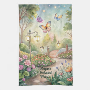 Dreamy Butterfly Garden Väg - Enchanted Garden Kökshandduk