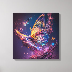 Dreamy Butterfly-Kanvastrycket Canvastryck