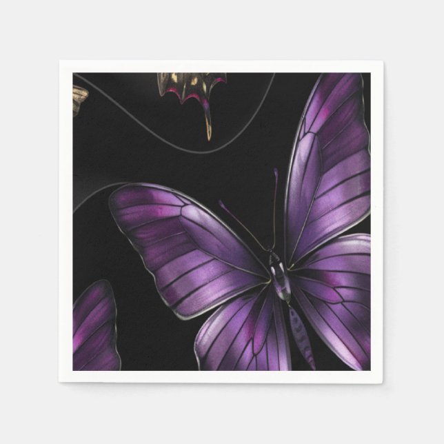 Dreamy Butterfly Mönster Pappersservett (Framsidan)