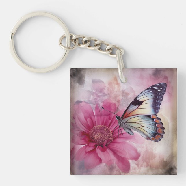 Dreamy Butterfly på Blommigten Canvas (Framsidan)