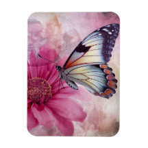 Dreamy Butterfly på Blommigten Canvas