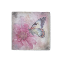 Dreamy Butterfly på Blommigten Canvas