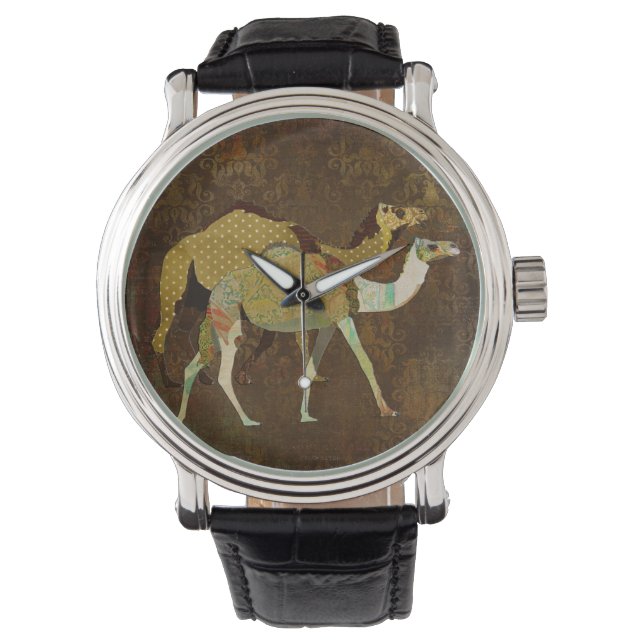 Dreamy Camels Damask Watch Armbandsur (Framsida)