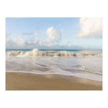 Dreamy Caribbean ocean waves
