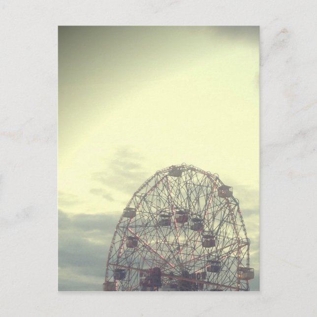 Dreamy Carnival Ferris Wheel-vykort Vykort (Framsida)