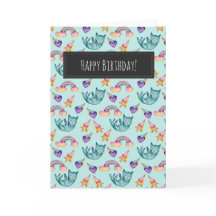 Dreamy Cat Flyter i Himlar| Grattis på födelsedage