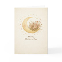 Dreamy Celestial Moon Mother’s Day Card