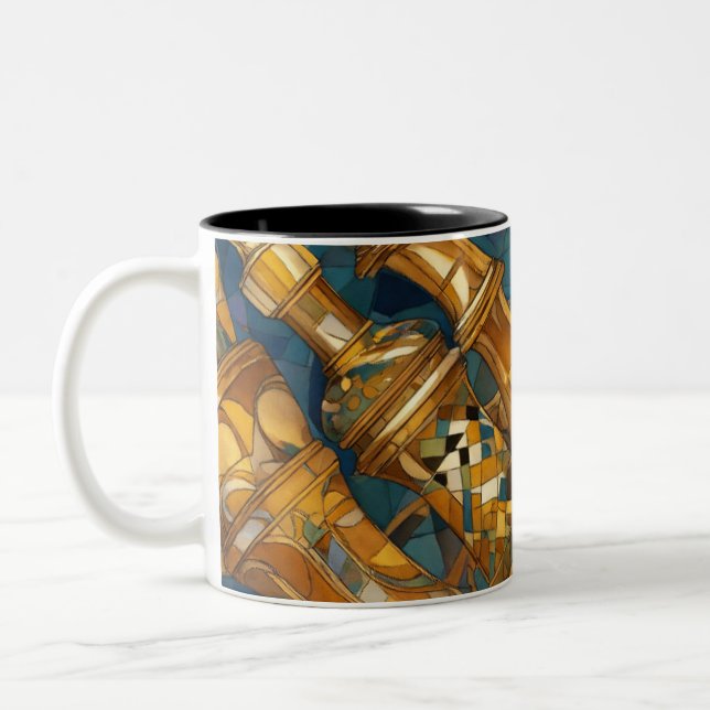 Dreamy Chess Designad Mugg (Vänster)