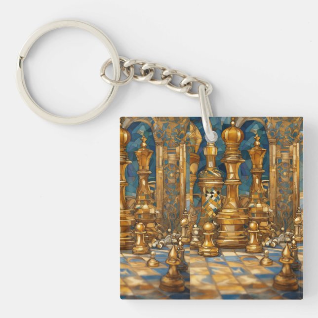 Dreamy Chess-Thated Acrylic Keychains (Framsidan)
