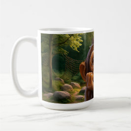 Dreamy Chimpanzee Sanctuary vid Sunset Kaffemugg