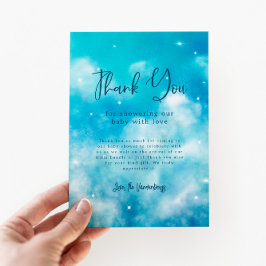 Dreamy Cloud Nine Boy Shower Tack Kort