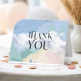 Dreamy Cloud Nine Pastel Baby Shower Tack Kort
