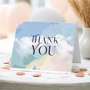 Dreamy Cloud Nine Pastel Baby Shower Tack Kort
