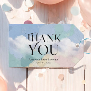 Dreamy Cloud Nine Pastel Tack Presentetikett
