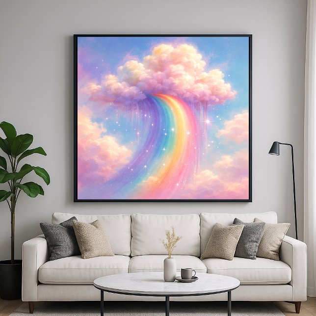 Dreamy Cloud Rainbow - Pastel Painting Style Poster (Skapare uppladdad)