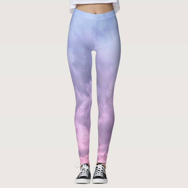 Dreamy Clouds 16 - Caribbean Sunset Leggings (Framsida)