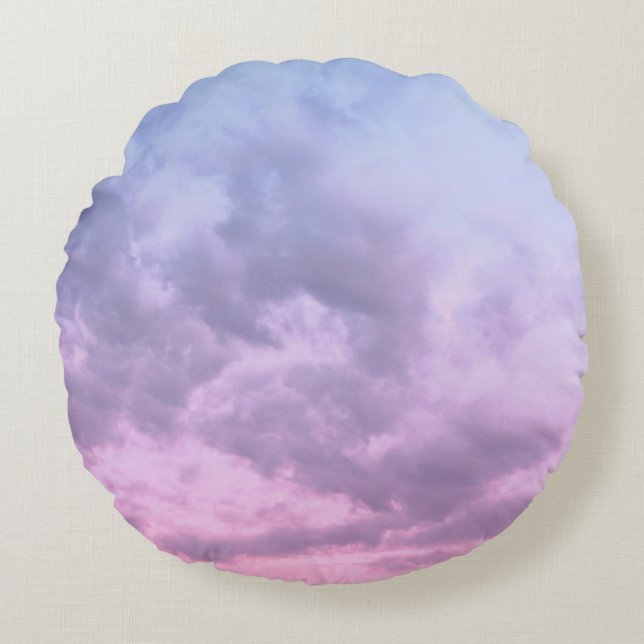 Dreamy Clouds 16 - Caribbean Sunset Rund Kudde (Framsidan)