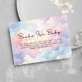 Dreamy Clouds Bokar for Baby Baby Shower Tilläggskort