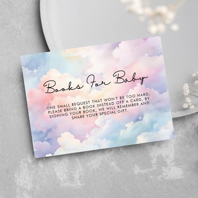 Dreamy Clouds Bokar for Baby Baby Shower Tilläggskort (Skapare uppladdad)